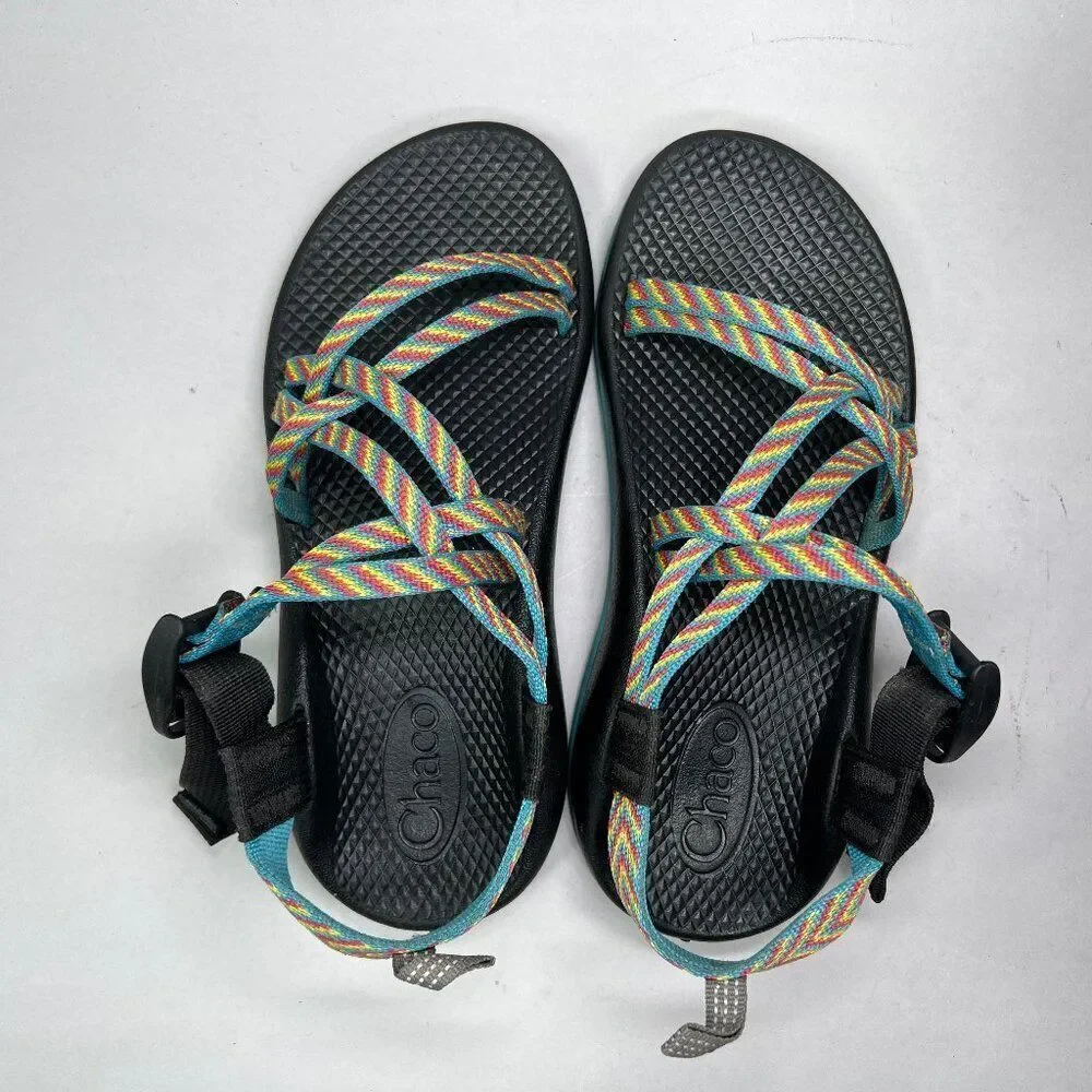 Chaco Girl's Size 4 Ecotread Fiesta Colorful Outdoor Hiking Athletic‎ Sandals